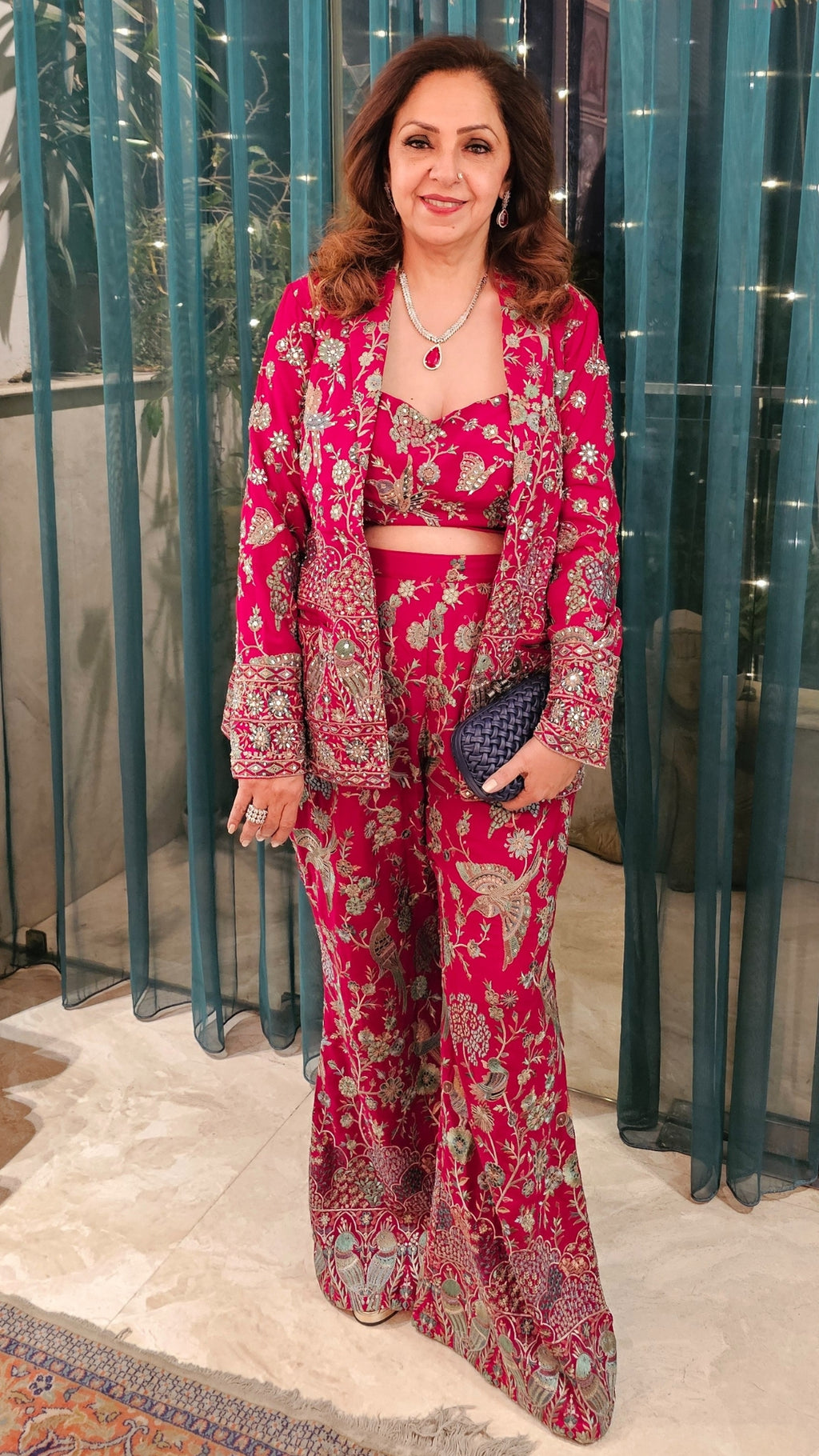 Beautiful Georgette 3 piece Set with Resham and Hand work