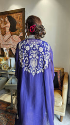 Beautiful Organza & Cotton silk Fusion Outfit with Cudana & Zardozi Handwork