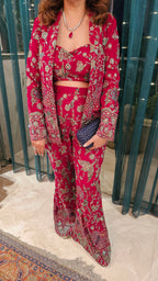 Beautiful Georgette 3 piece Set with Resham and Hand work