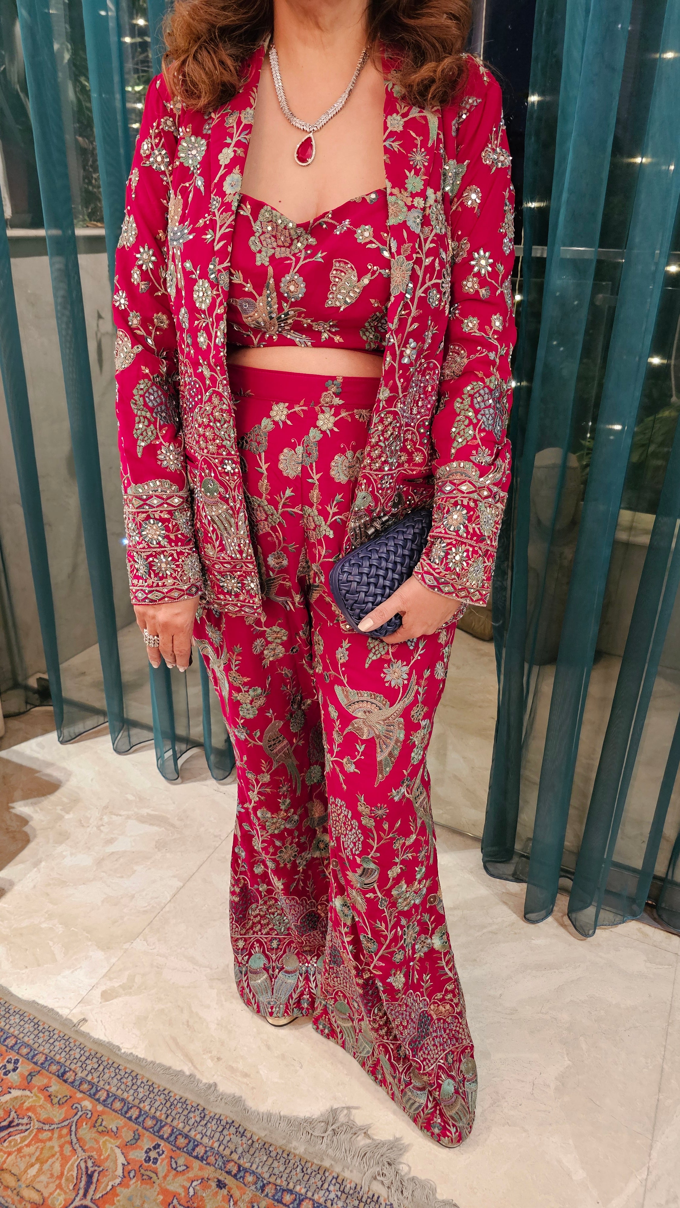 Beautiful Georgette 3 piece Set with Resham and Hand work