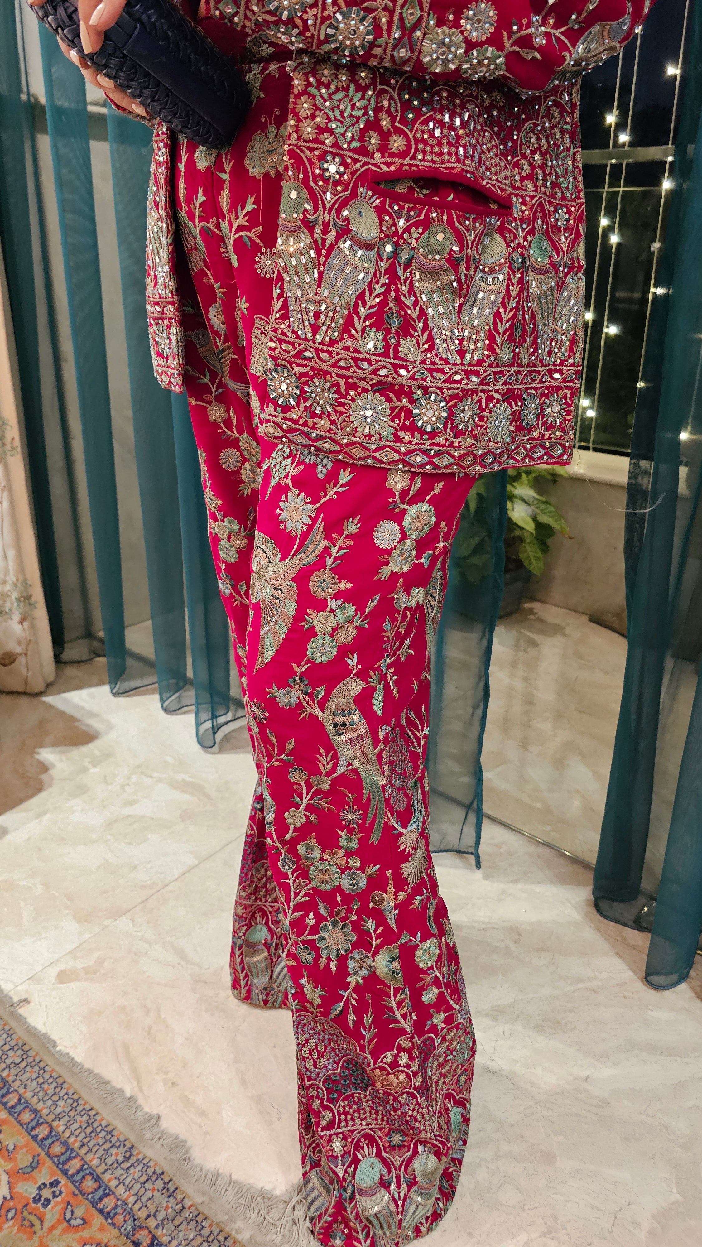 Beautiful Georgette 3 piece Set with Resham and Hand work