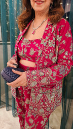 Beautiful Georgette 3 piece Set with Resham and Hand work