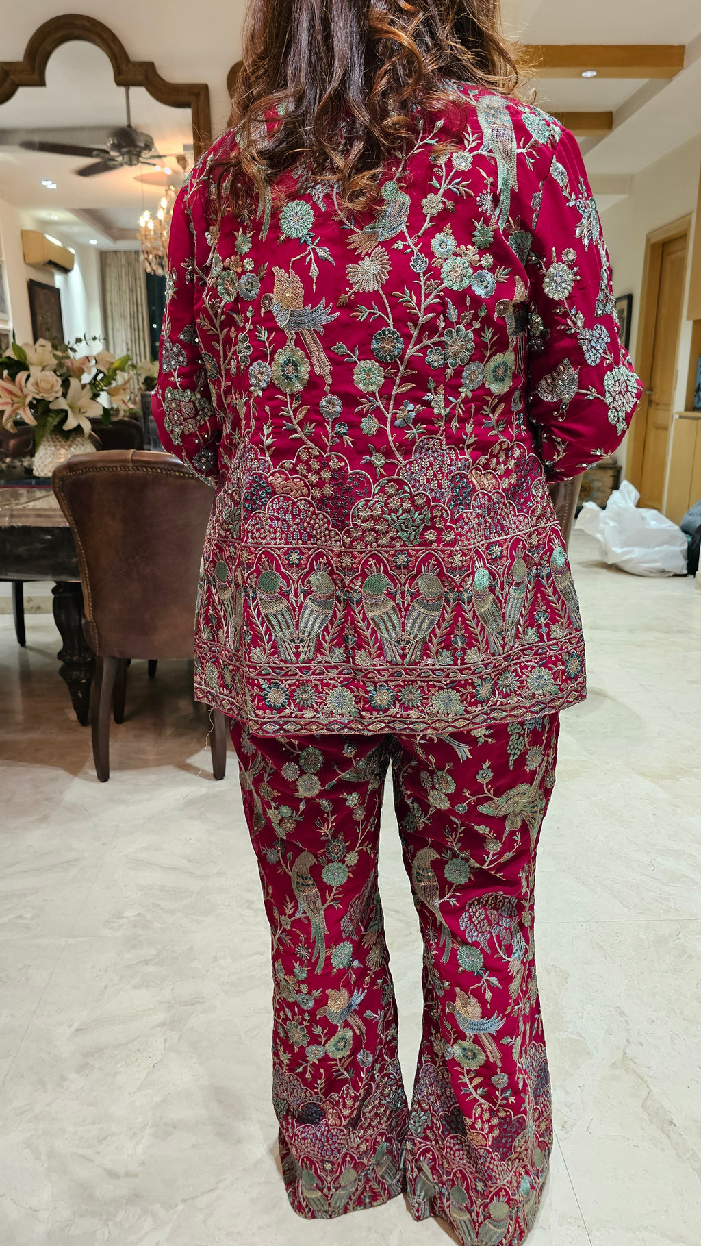 Beautiful Georgette 3 piece Set with Resham and Hand work