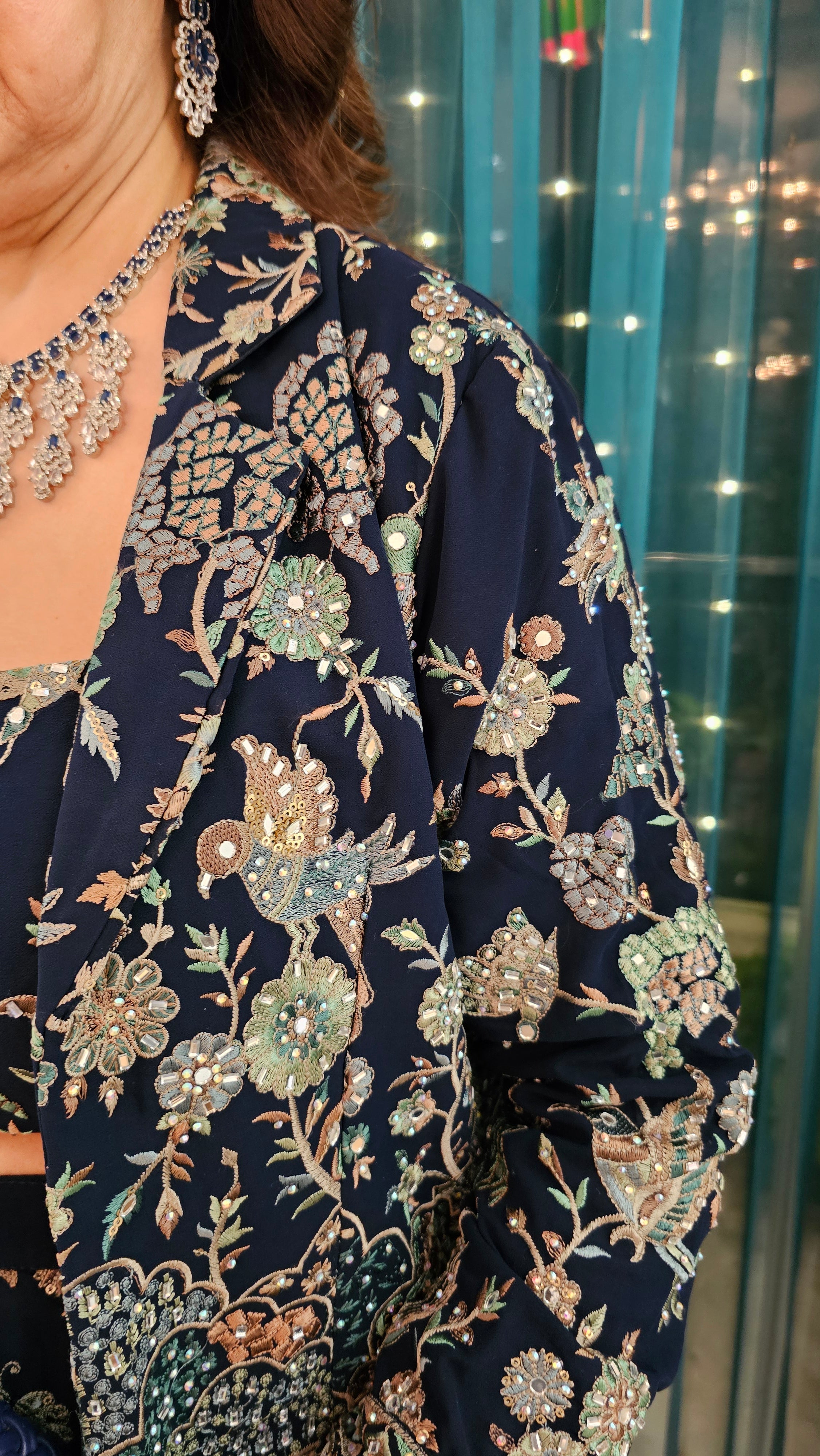 Beautiful Georgette 3 piece Set with Resham and Hand work