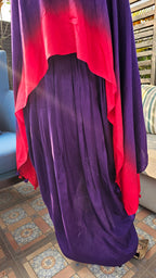 A Head Turner Combination Dyed 3 Piece Silk Outfit Fully Hand Embroidered