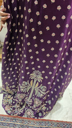 A Stunning Digital Print Satin Silk 3 Piece Outfit