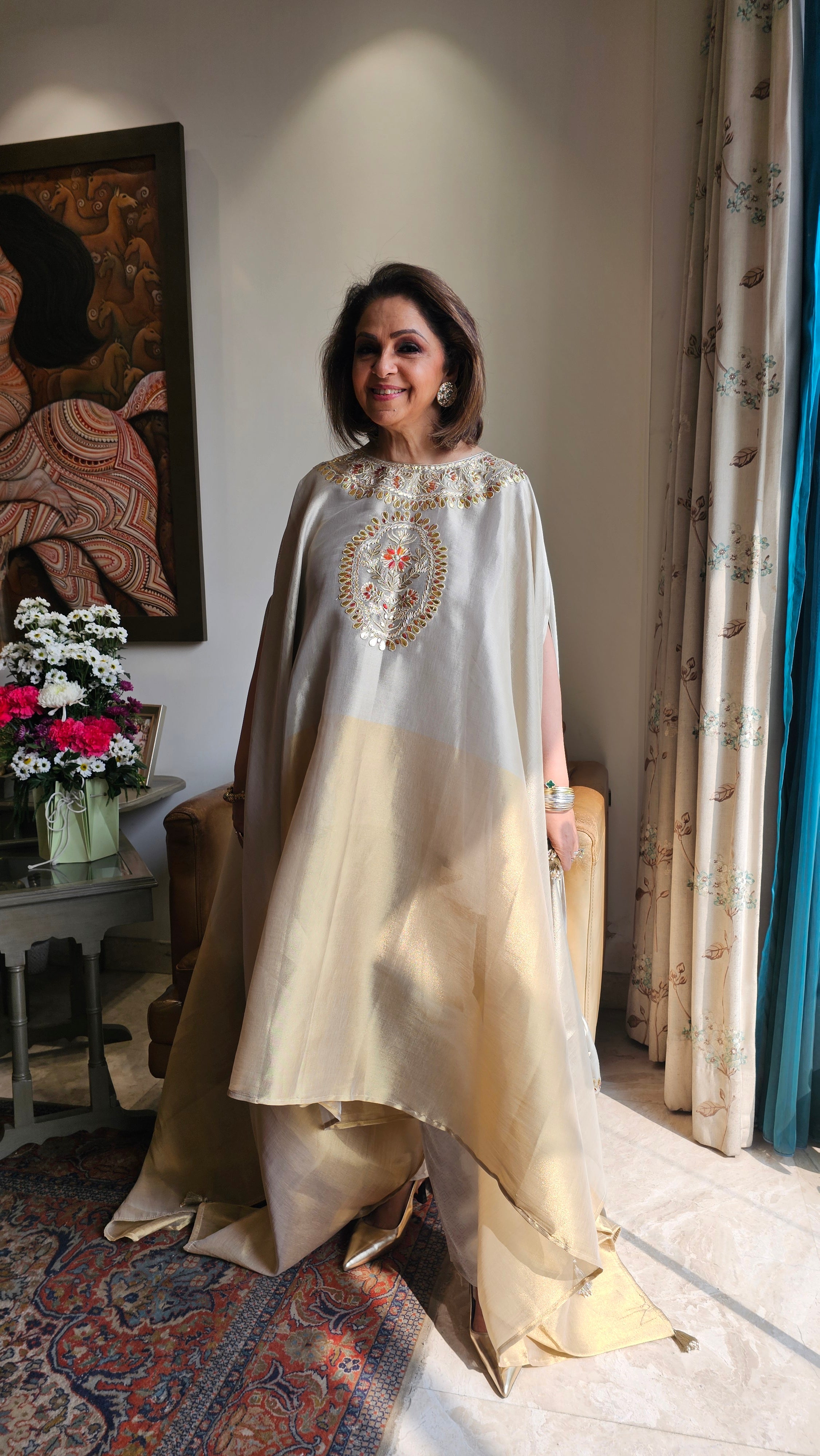 Stunning Wispy Metallic 2 Piece Set