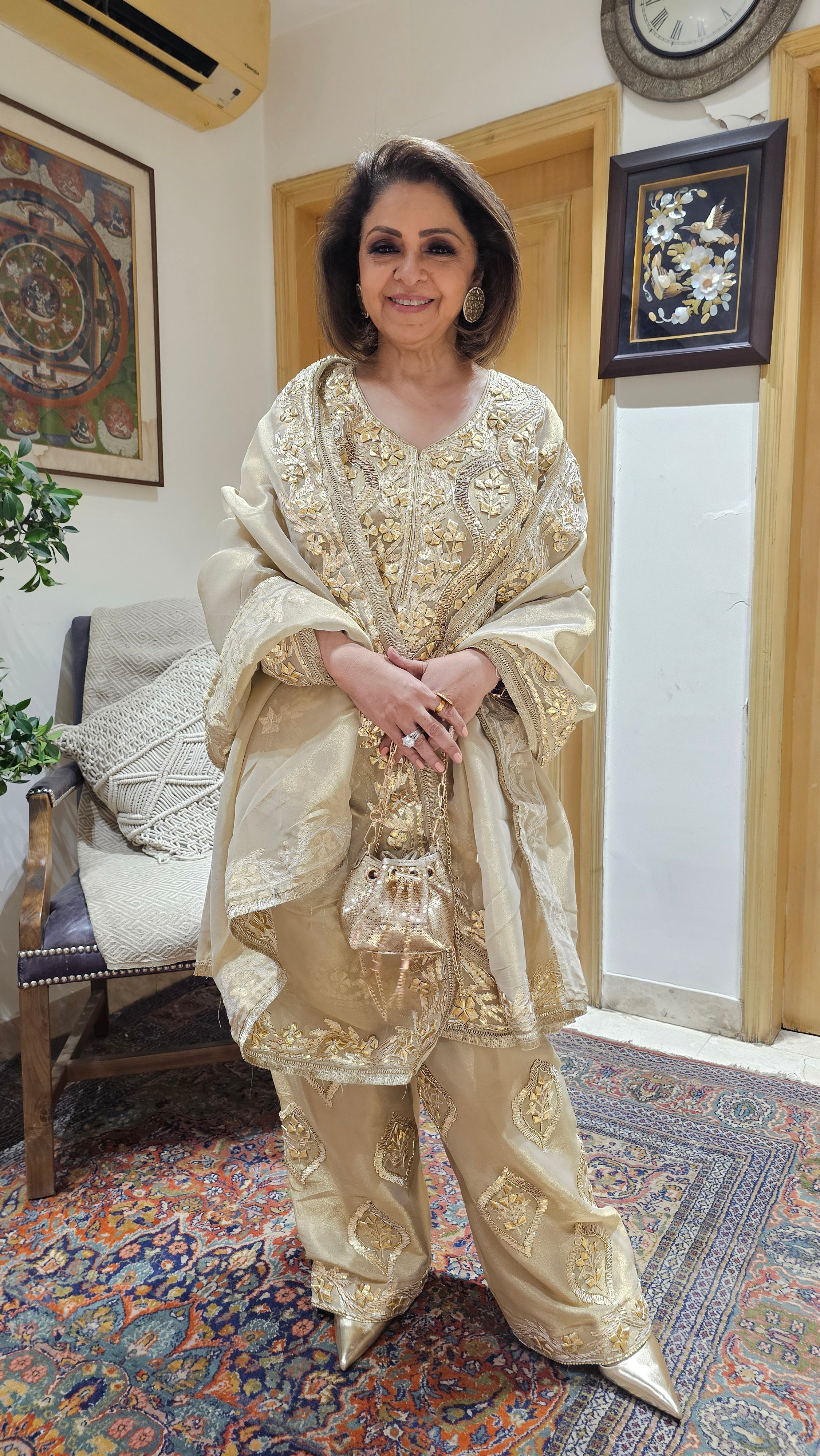 Adorable Wispy Metallic 3 Piece Set