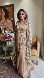 Beautiful Wispy Tissue Top & Bottom With Jali Dupatta