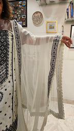 Soft & Comfortable Muslin Digital Print with Lace & Hand Embroidery with Pure Chiffon Dupatta