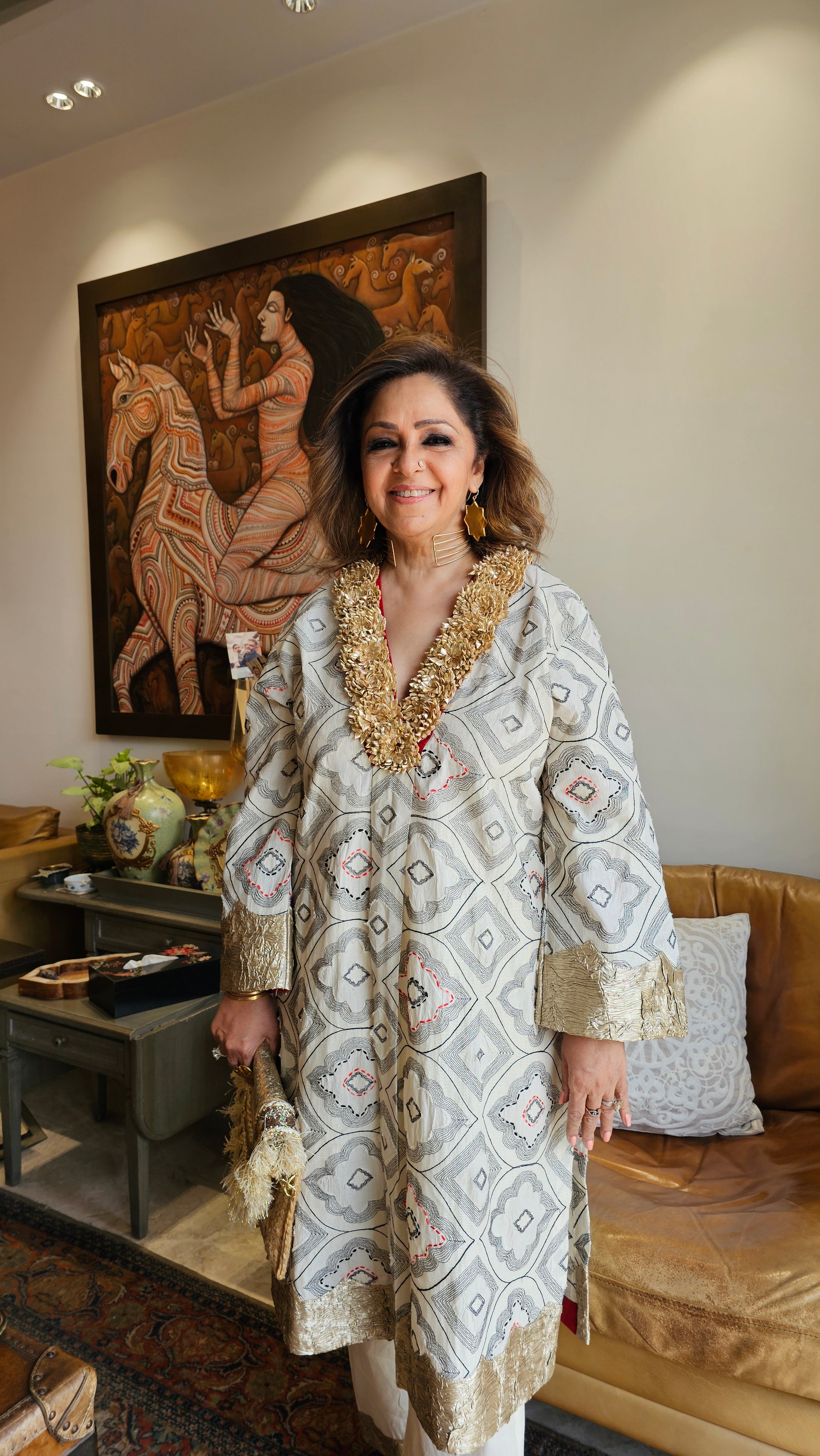 Beautiful Hand embroidered Pure Cotton Outfit