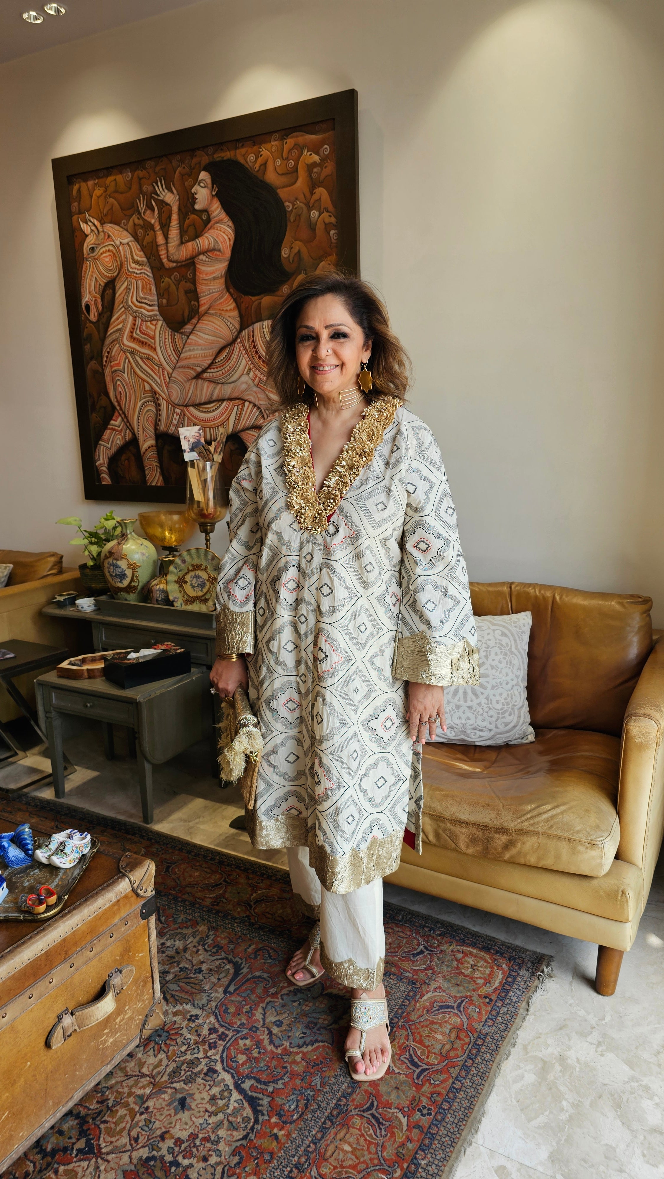 Beautiful Hand embroidered Pure Cotton Outfit