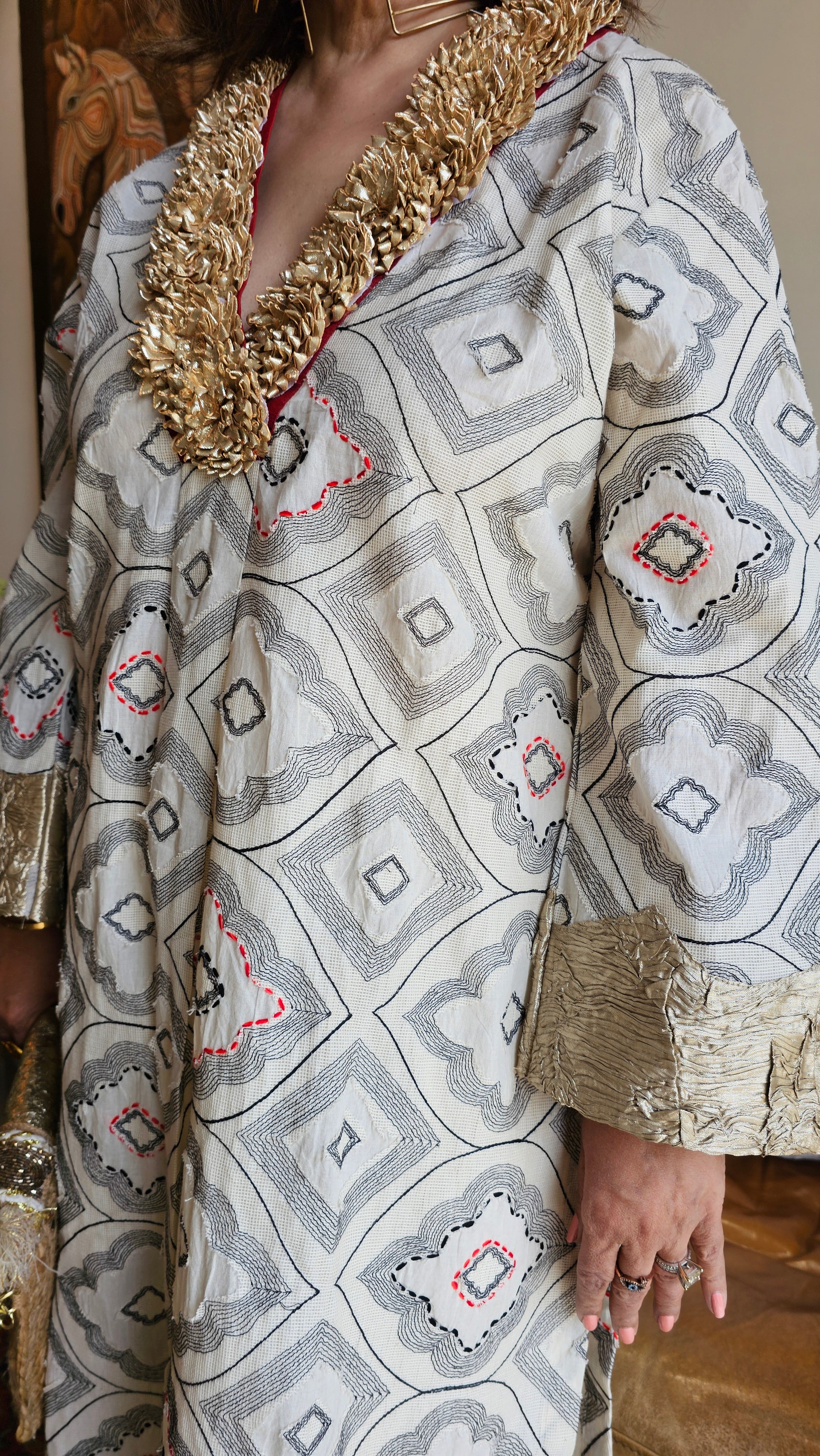 Beautiful Hand embroidered Pure Cotton Outfit