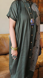 Beautiful Pure Cotton Chanderi Set with Digital Print
