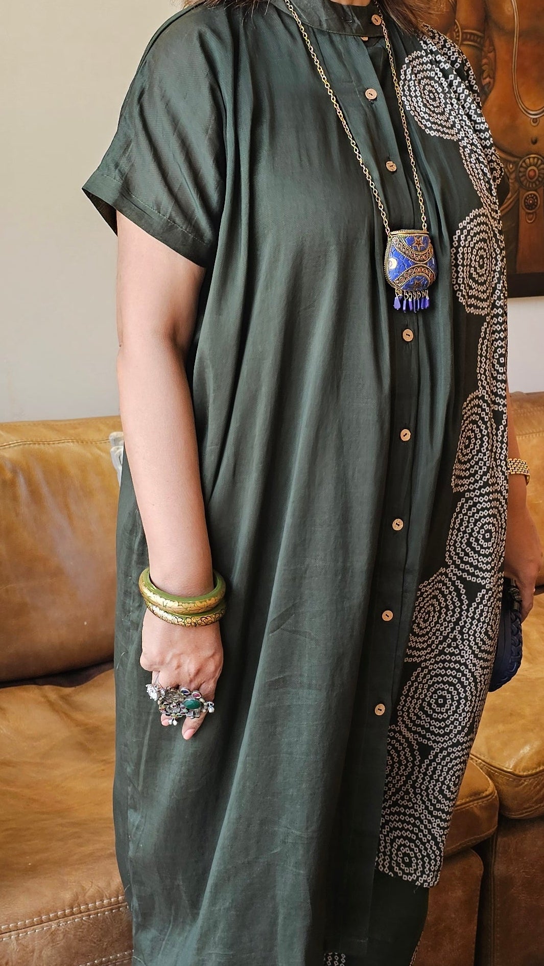 Beautiful Pure Cotton Chanderi Set with Digital Print