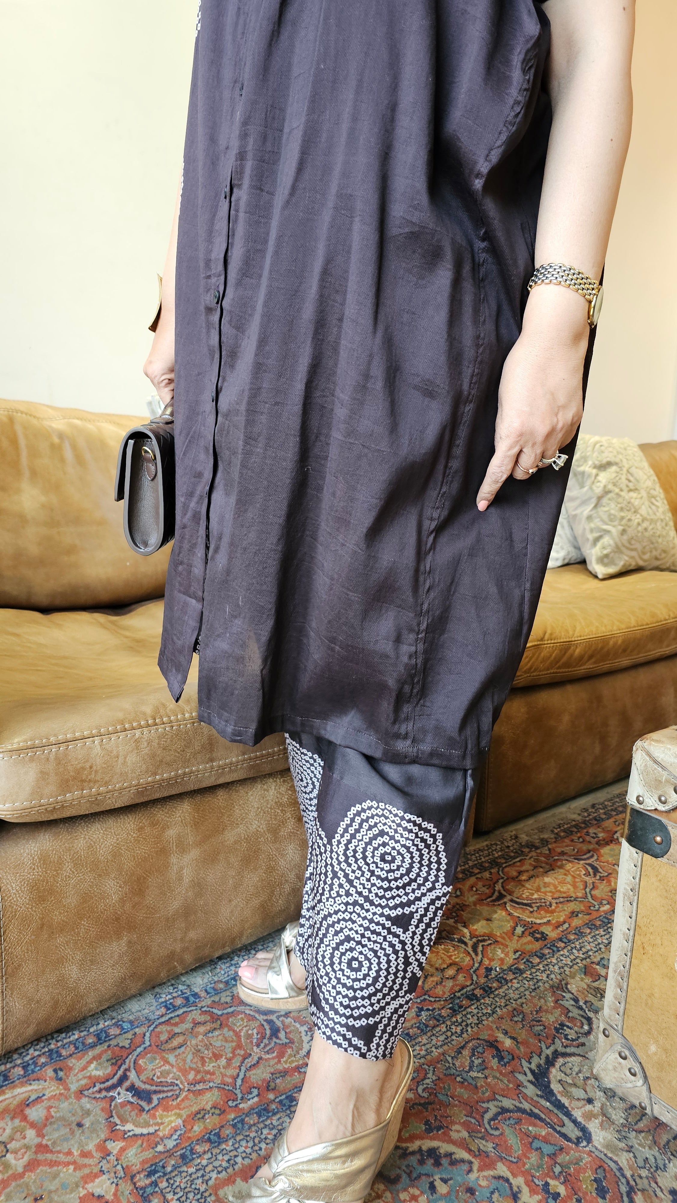 Beautiful Pure Cotton Chanderi Set with Digital Print