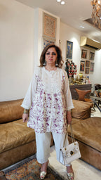 Stunning Mul Cotton 2 piece Set With floral thread work