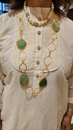 Beautiful Mul Cotton Top & Bottom with Thread work