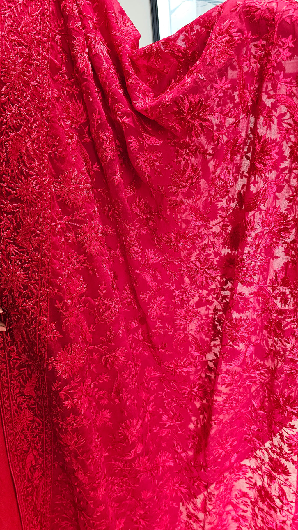 Adorable Organza Top & Bottom with Heavy Thread work Dupatta