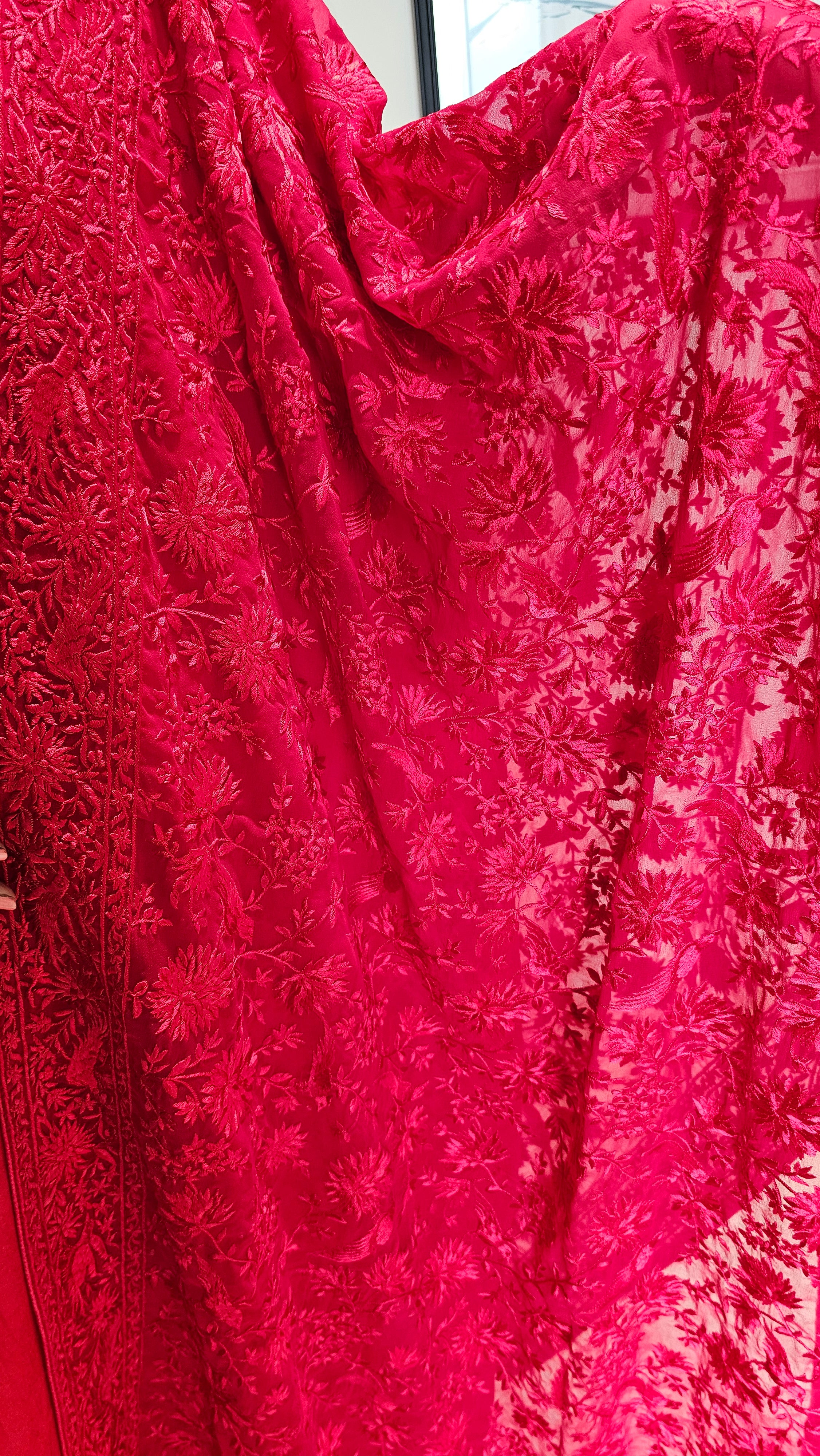Adorable Organza Top & Bottom with Heavy Thread work Dupatta