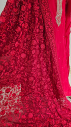 Adorable Organza Top & Bottom with Heavy Thread work Dupatta