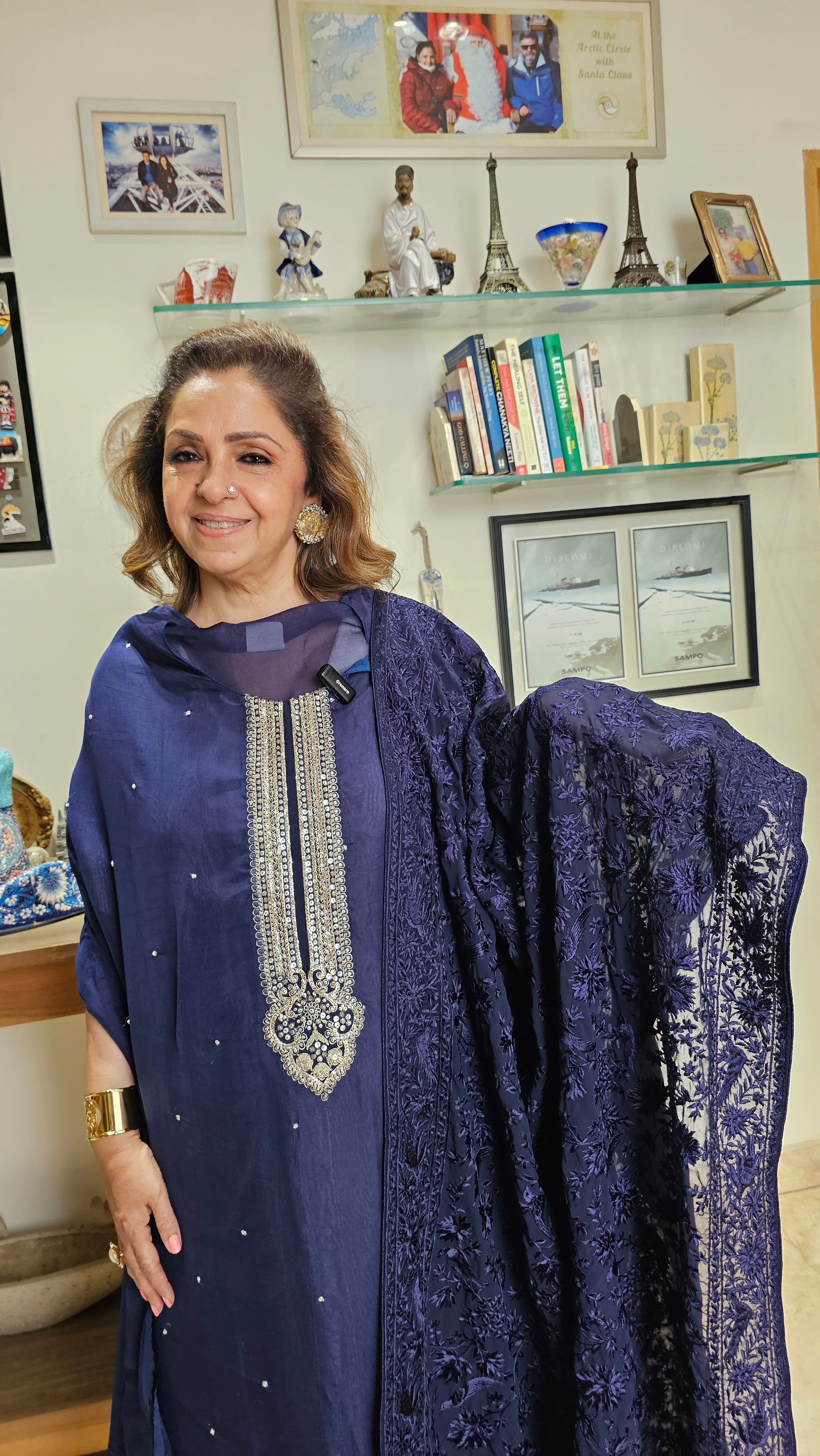 Adorable Organza Top & Bottom with Heavy Thread work Dupatta
