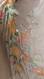 Beautiful Mul-Mul 3 Piece Set With Hand & Resham Work