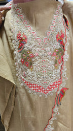 Adorable Mul Top & Dupatta and Rayon Bottom with Heavy Thread work