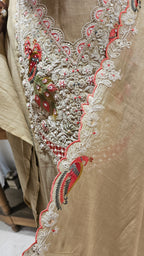 Adorable Mul Top & Dupatta and Rayon Bottom with Heavy Thread work