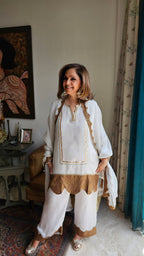 Beautiful Organza Outfit with Gota & Zari work
