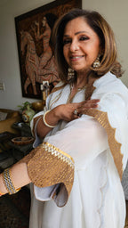 Beautiful Organza Outfit with Gota & Zari work