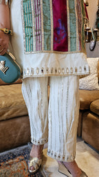 Beautiful Pure Cotton Top & Bottom with Gota, Tissue & Mirror work