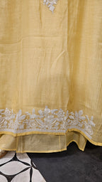 Stunning Mul Fabric Suit trimmed With Thread & Embroidery