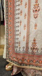 Beautiful Digital Printed Mul Fabric Suit trimmed With Hand Work