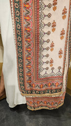 Beautiful Digital Printed Mul Fabric Suit trimmed With Hand Work