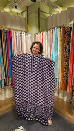 Beautiful Organza Fabric Suit trimmed With Floral Cut Work