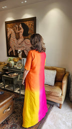 Breezy Cotton Silk Dress With Zari, Dabka & Sequins work