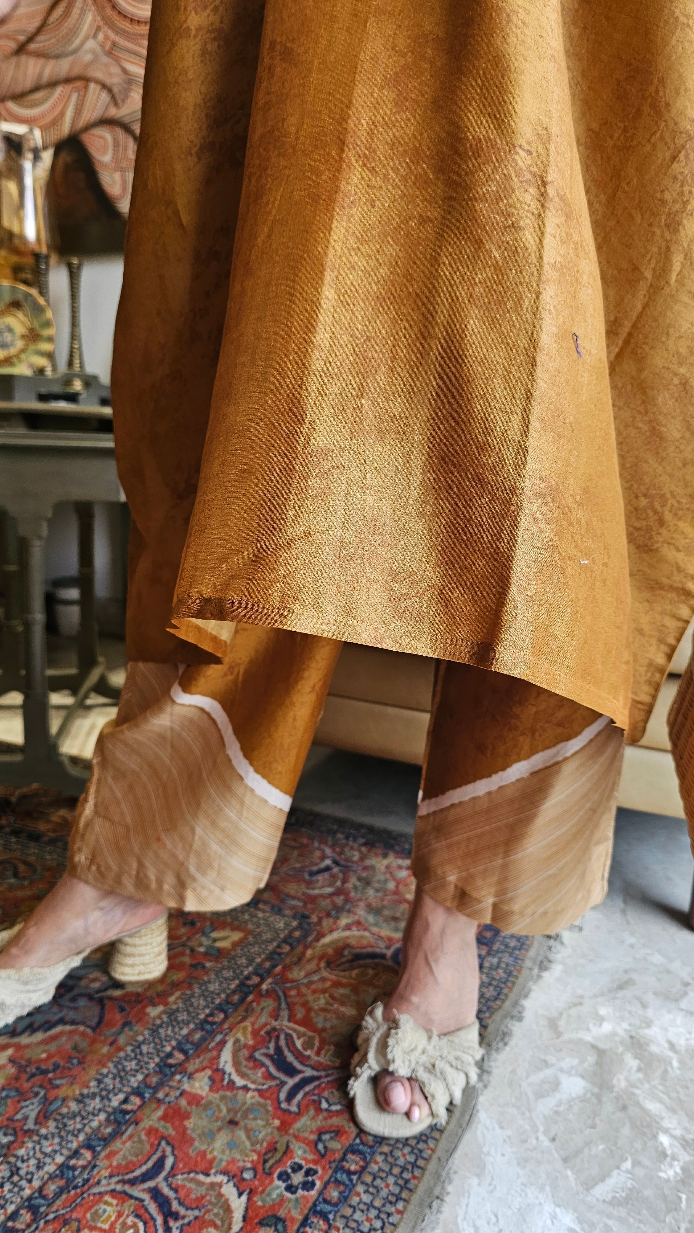 Beautiful Digital printed Cotton Kaftan Co-ord Set