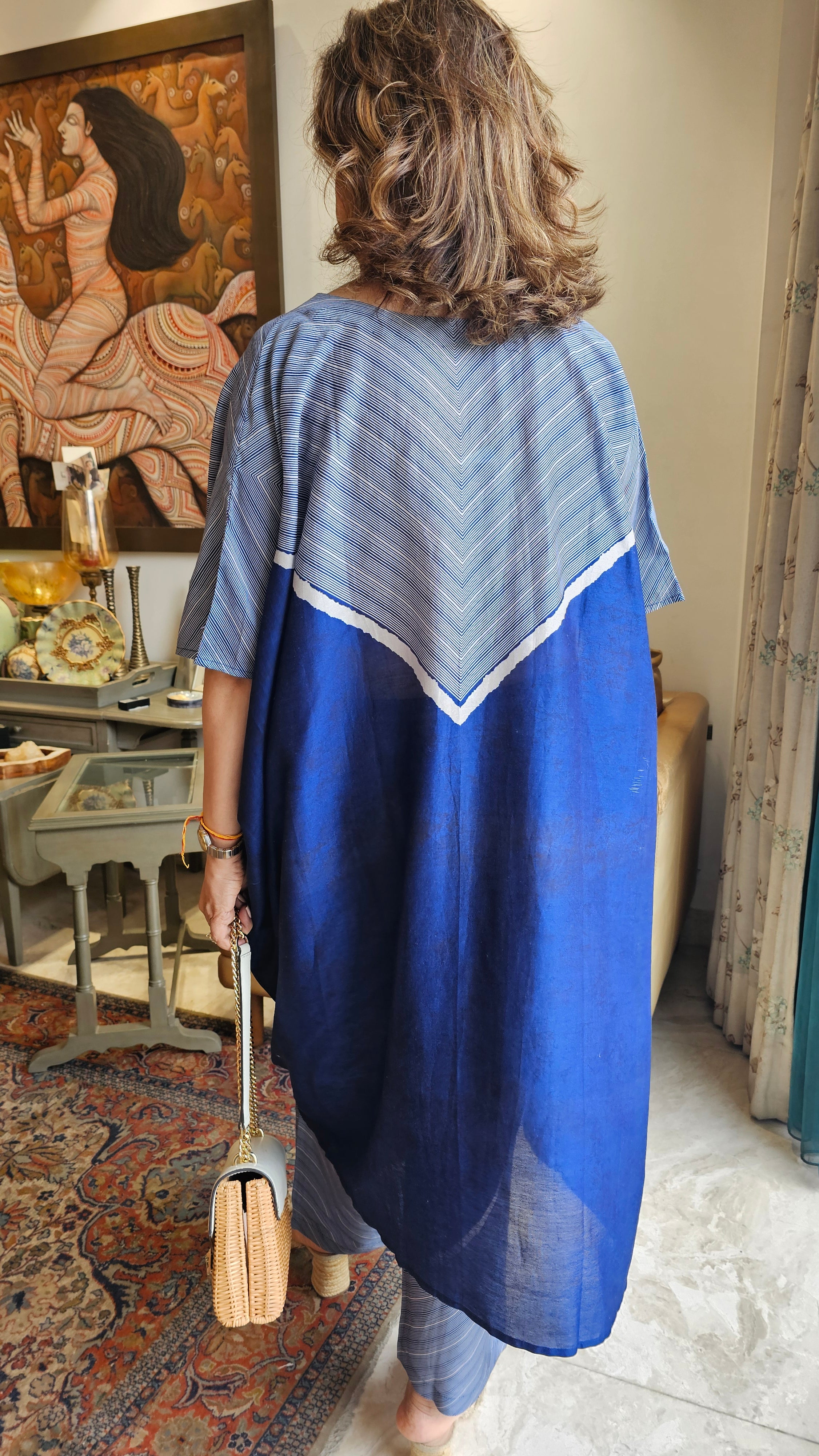Beautiful Digital printed Cotton Kaftan Co-ord Set
