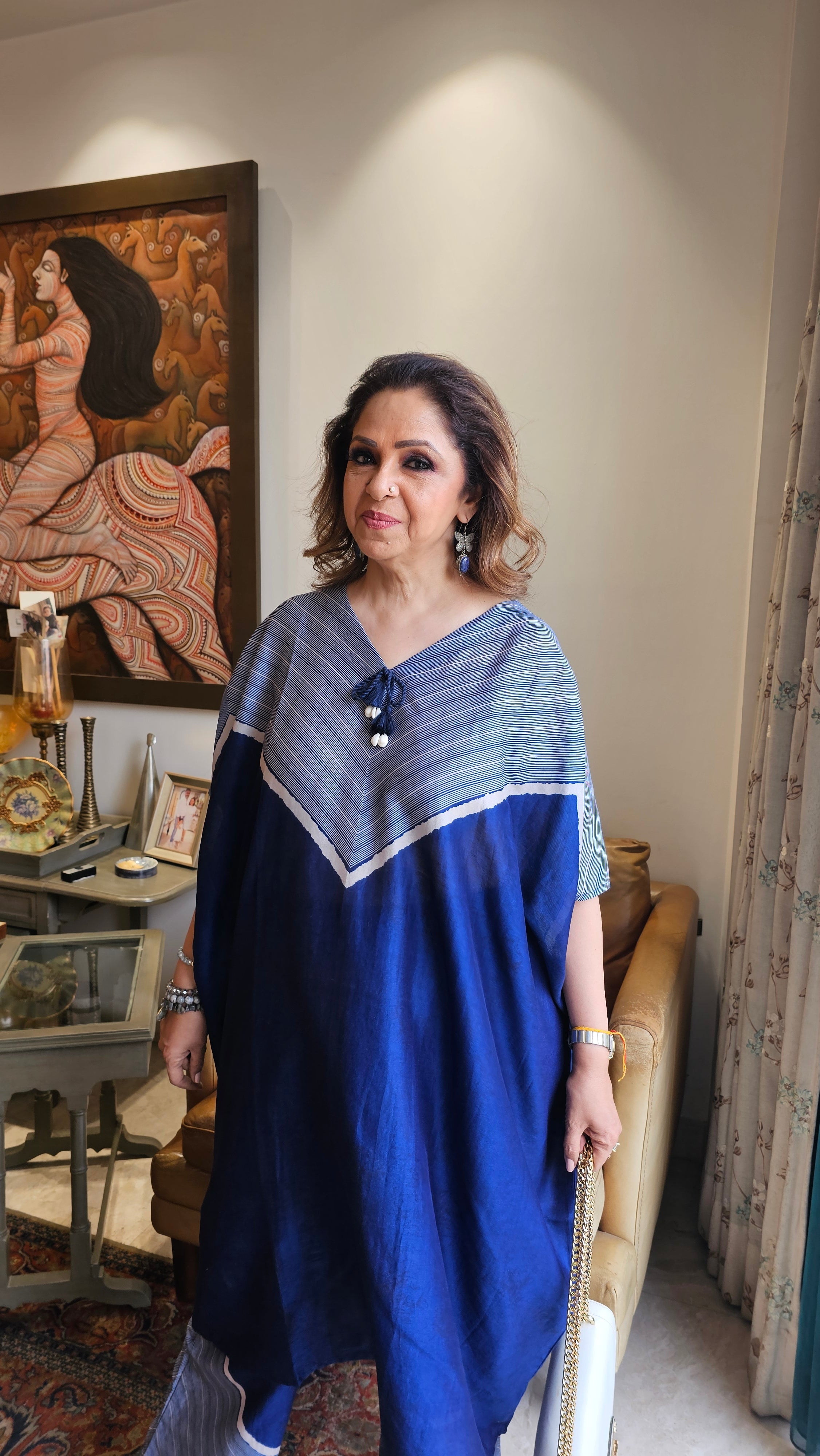 Beautiful Digital printed Cotton Kaftan Co-ord Set