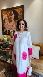 Gorgeous Tie & Dye Printed Mul Chanderi Top & Bottom With Thread Work