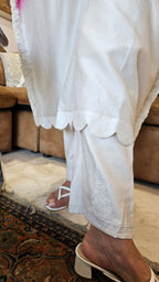 Beautiful Chanderi Co-ord Set Trimmed with Cowrie Shell Tassels