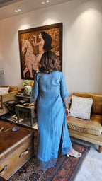 Beautiful Tie & Dye Printed Cotton Silk Outfit