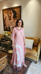 Beautiful Tie & Dye Printed Cotton Silk Outfit