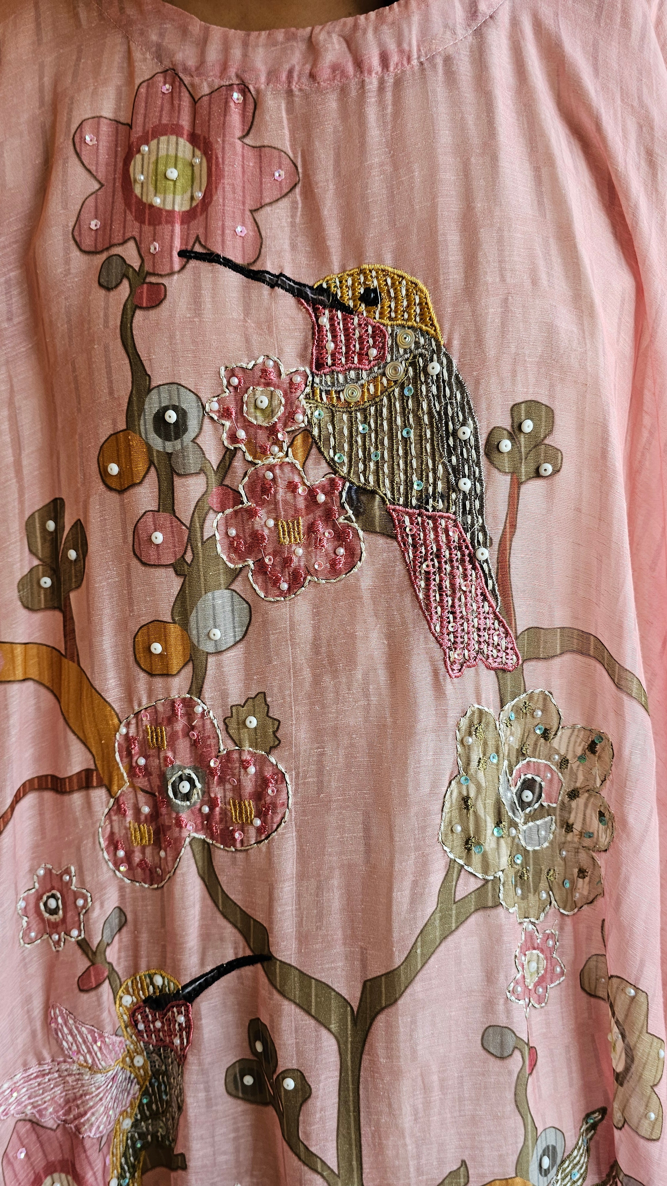 Beautiful Pure Mul & Cotton Suit with Hand Embroidery