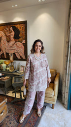 Stunning Cotton Silk Outfit Embellished with Thread & Sequins Work