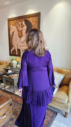 Beautiful Chinon Outfit with Pearl & Hand work
