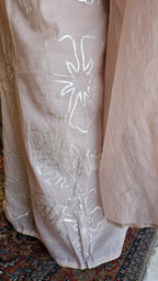 Beautiful Mul Chanderi Suit with Leather Applique Patch Work
