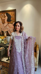 Beautiful Mul Chanderi Suit with Chikan Work