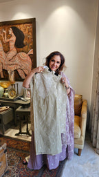 Beautiful Mul Chanderi Suit with Chikan Work